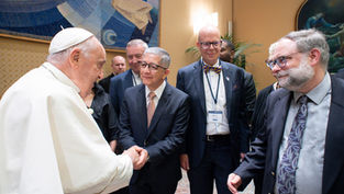 Regis President meets Pope Francis in Rome