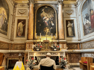 Pope Francis Makes Surprise Visit to St. Monica’s Tomb in Rome