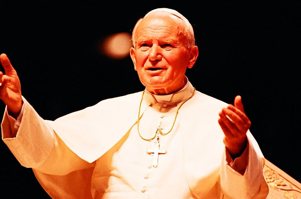 A photo of Pope John Paul II