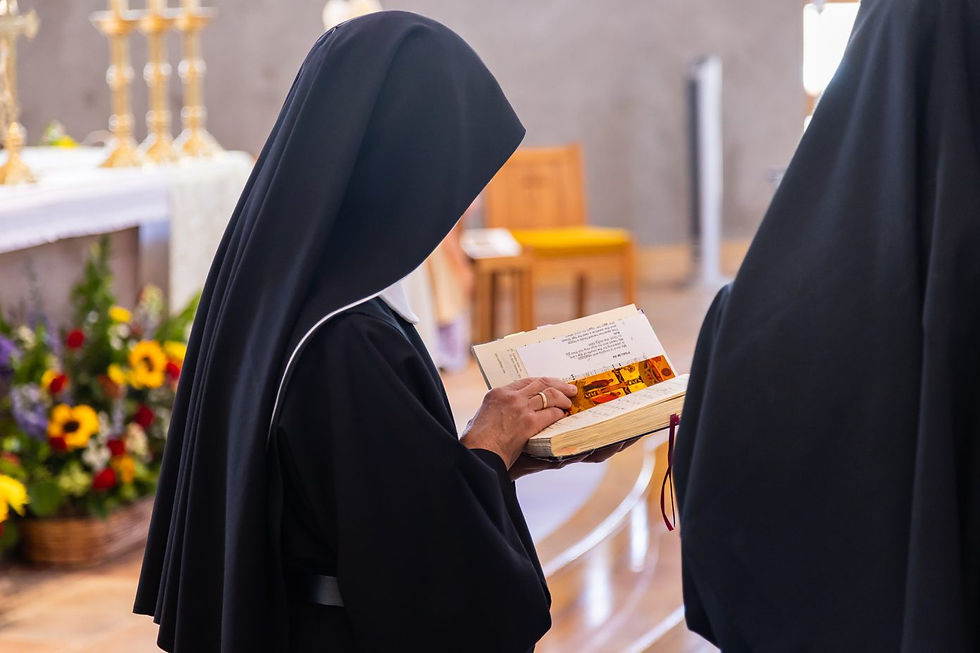 Espoused to Christ the Bridegroom, the nuns of the Abbey of St. Walburga offer their prayer and praise to God for the Church. Their hidden, persevering fidelity wins immeasurable graces for the universal Church - even for people they might never meet. (Photo by André Escaleira, Jr.)