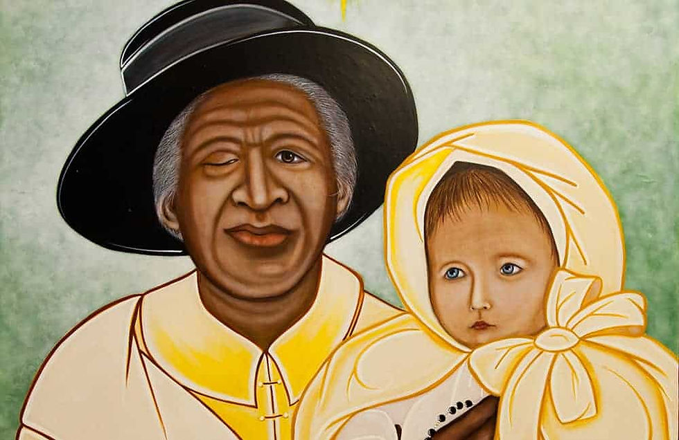 Denver, Colorado, January 23, 2016: Julia Greeley Angel of Mercy Icon Painting by Imbruglia. Photo by Andrew Wright/Denver Catholic