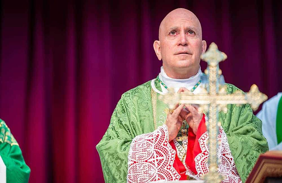 Archbishop Aquila celebrating Mass