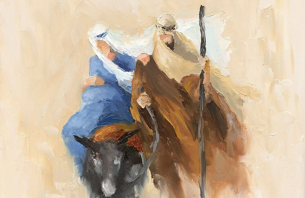 Journey to Bethlehem by Mike Moyers. (Used with artist's permission)
