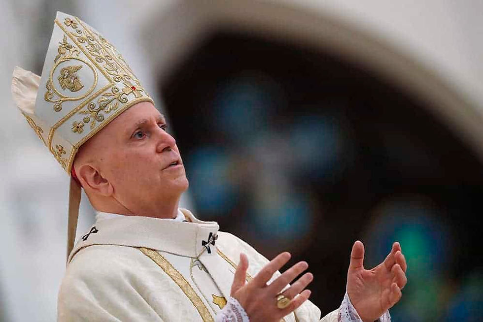 Archbishop Aquila speaking