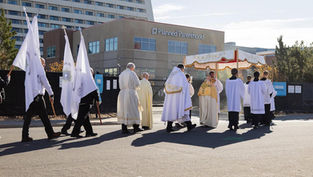 ‘God truly cares about all his children’: Hundreds join Archbishop Aquila in powerful Eucharistic procession around Planned Parenthood on All Souls Day