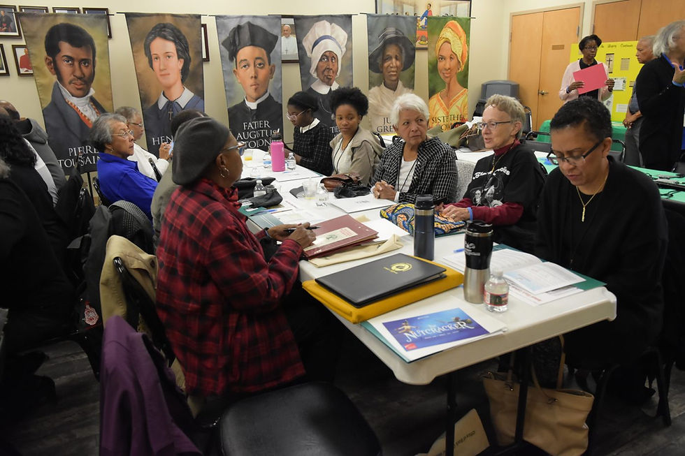 Participants gathered in prayer, discussion, and reflection all in preparation for the upcoming National Black Catholic Congress next summer. (Photo courtesy of the Office of Black Catholic Ministry)