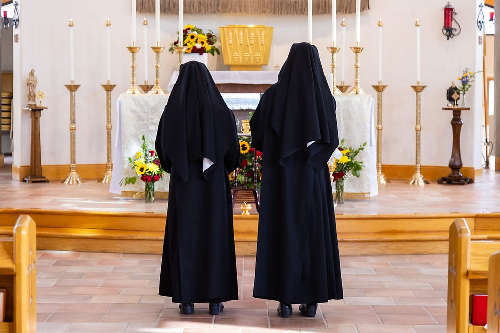 The nuns of the Abbey of St. Walburga stand before God on behalf of the Church, offering him prayer and praise, and bringing the needs of his children before him.