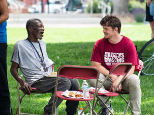 When the Body of Christ meets the body of Christ: National Eucharistic Pilgrimage pauses to serve the poor