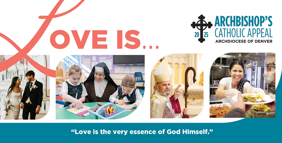 The 2025 Archbishop's Catholic Appeal banner.