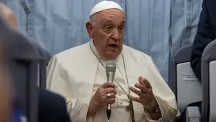 ‘You don’t play with life’: Pope Francis condemns euthanasia, abortion on papal plane