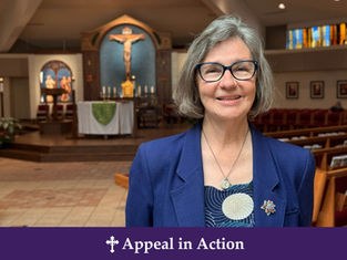 Rita Niblack smiles for a photo in Most Precious Blood parish