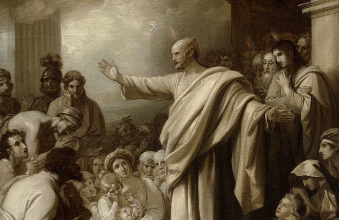 St. Peter preaching in Jerusalem