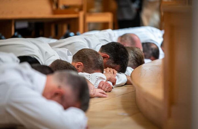 LITTLETON, CO, June 22, 2019: Fourteen men were ordained to the permanent diaconate at Light of the World Parish in Littleton. (Photo: Denver Catholic Staff)