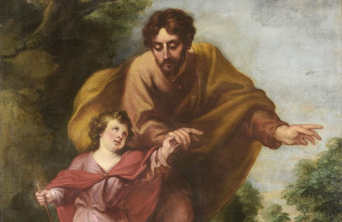 Bartolome Esteban Murillo, Walk of St. Joseph and the Child of Christ.