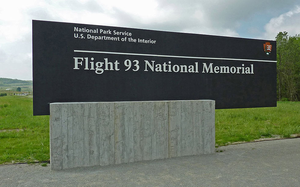 Sign for the Flight 93 National Memorial