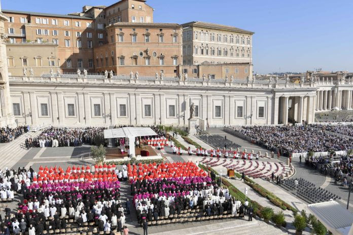 Gathering of cardinals in the Vatican