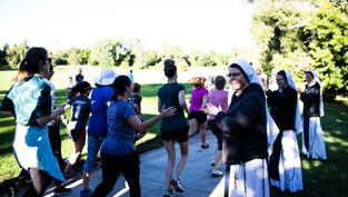 Fun at the Nun Run: fundraiser for Sisters of Life draws record 500 people