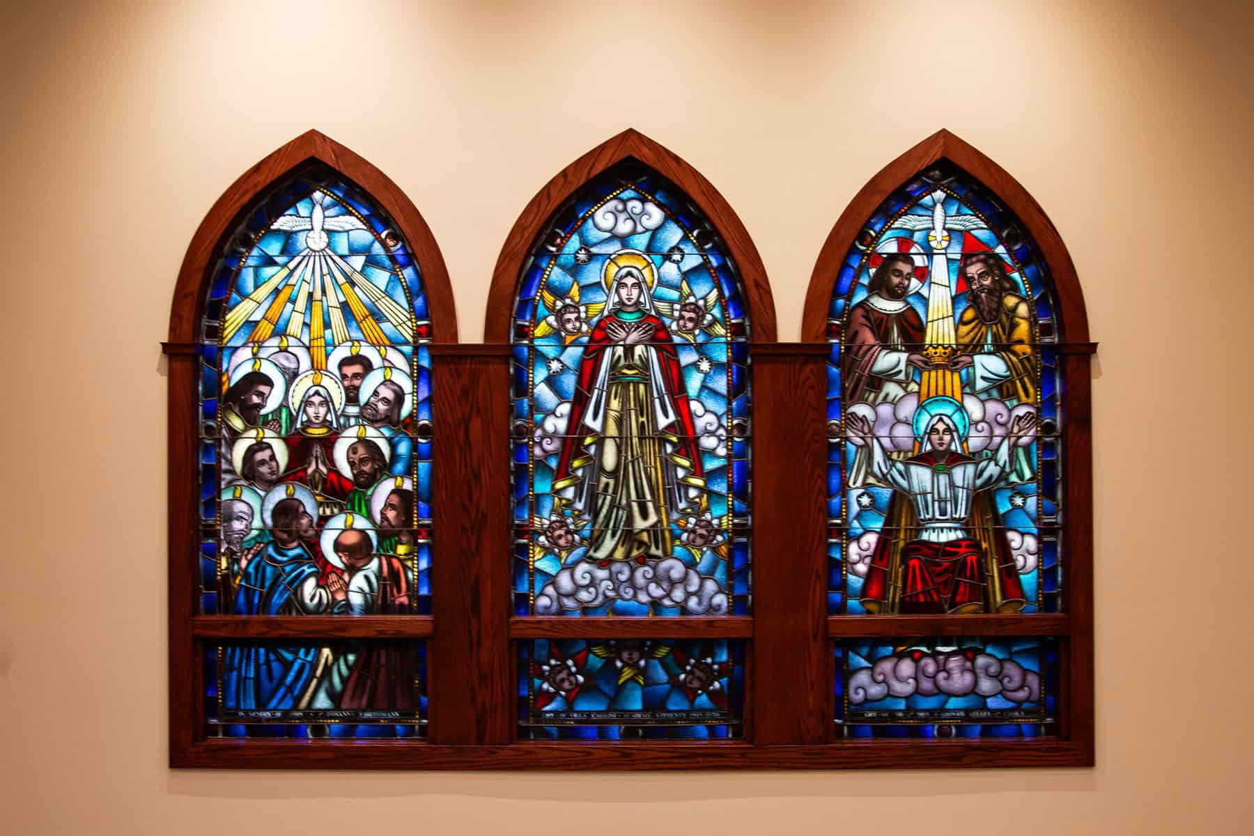 As part of the design and construction plans, the chapel was expanded, increasing capacity.
