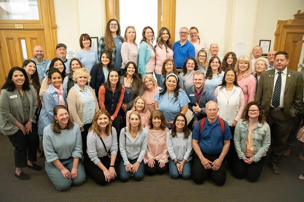 Representatives from Pregnancy Resource Centers all around the state convened at the Colorado State Capitol March 21 for the first Pregnancy Resource Center Day to educate lawmakers about the services they provide and dispel common myths and misconceptions. (Photo by André Escaleira, Jr.)