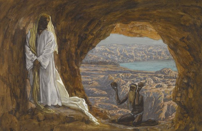 Jesus tempted in the wilderness